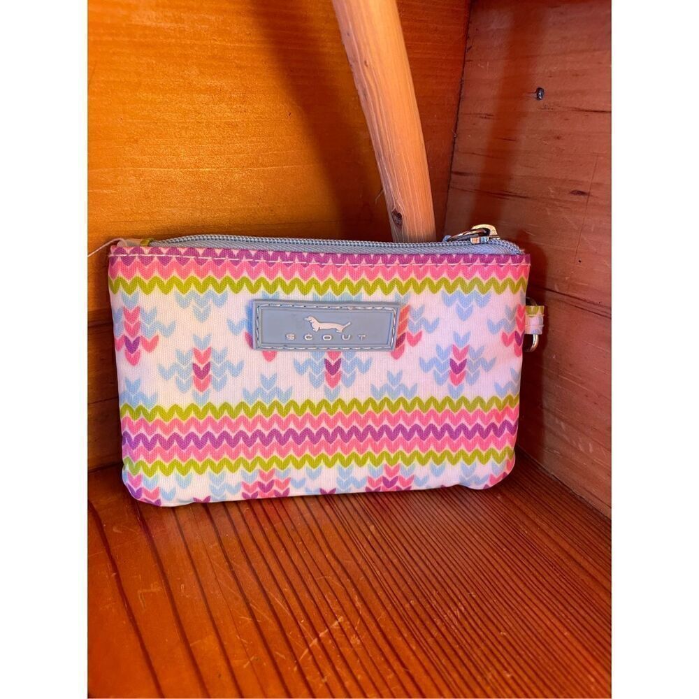SCOUT IDKase Card Holder, ID Case for Women, Mini Keychain Wallet, Zip Closure